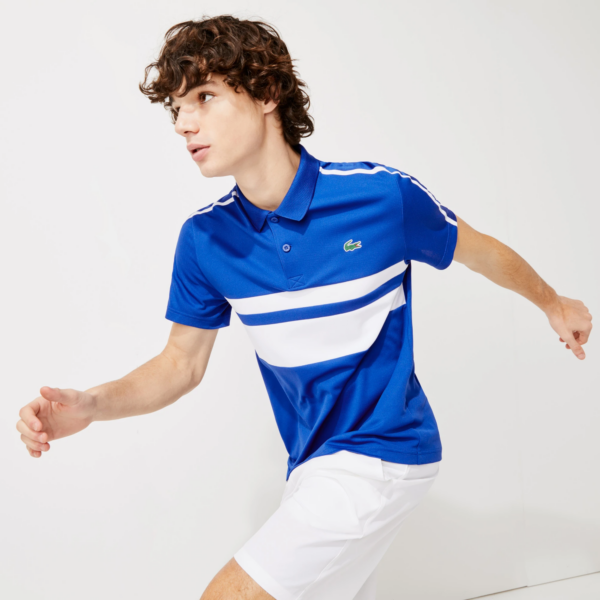 Áo Lacoste SPORT Contrast Stripes Ultra Dry Polo Shirt DH9605-S21 - Ảnh 3
