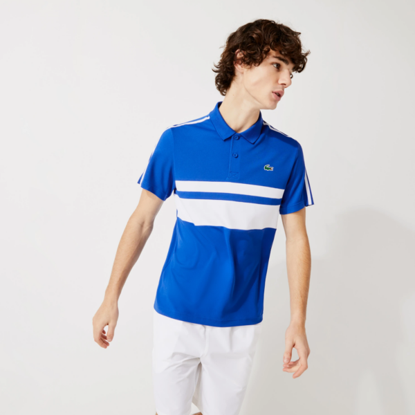 Áo Lacoste SPORT Contrast Stripes Ultra Dry Polo Shirt DH9605-S21 - Ảnh 2