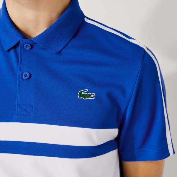 Áo Lacoste SPORT Contrast Stripes Ultra Dry Polo Shirt DH9605-S21 - Ảnh 4