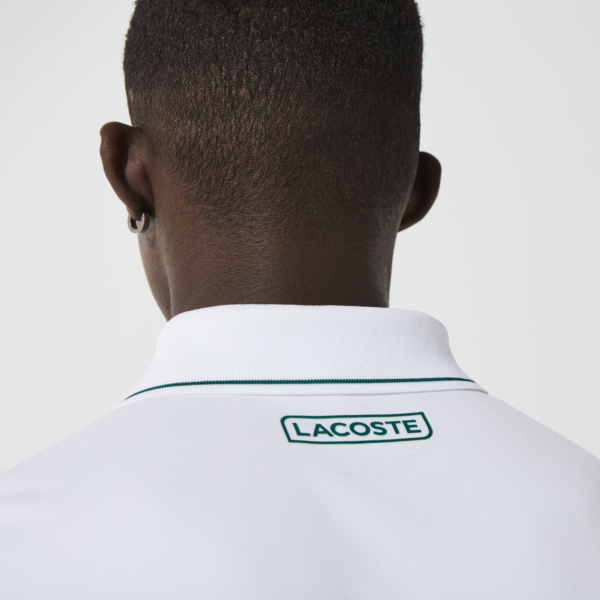 Áo Lacoste Piqué Zip Tennis Polo Shirt DH9658-51-OKR - Ảnh 2
