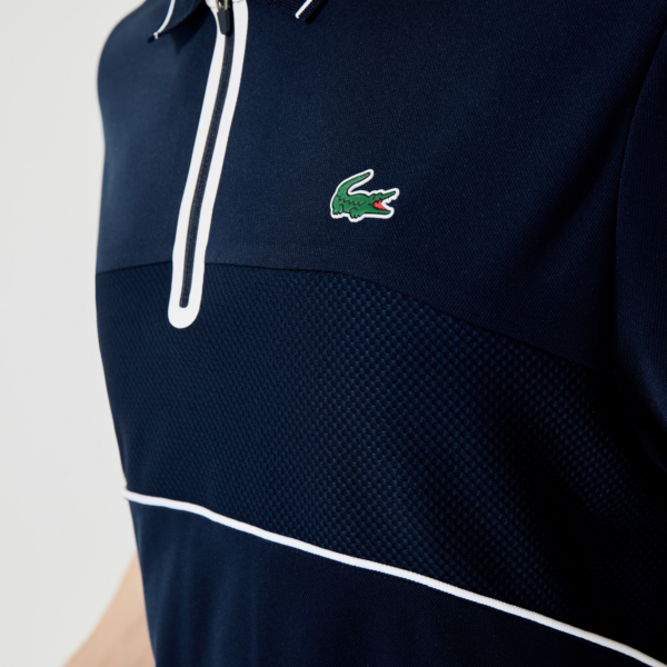 Áo Lacoste Breathable Resistant Tennis Polo Shirt DH9658-525 - Ảnh 3
