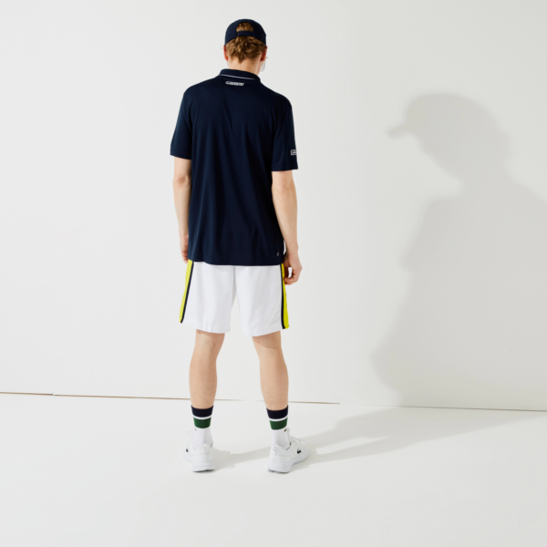 Áo Lacoste Piqué Zip Tennis Polo 'Dark Blue' DH9658-258 - Ảnh 5