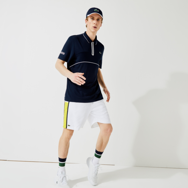 Áo Lacoste Breathable Resistant Tennis Polo Shirt DH9658-525 - Ảnh 5