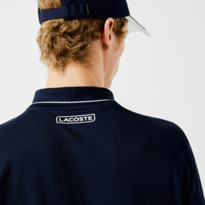 Alternative view of Áo Lacoste Piqué Zip Tennis Polo 'Dark Blue' DH9658-258