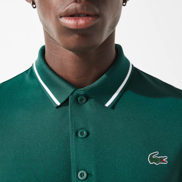 Áo Men’s Lacoste Sport Striped Polo Shirt 'Green' DH9681-UGA - Ảnh 6