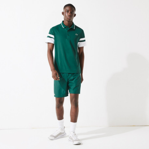 Áo Men’s Lacoste Sport Striped Polo Shirt 'Green' DH9681-UGA - Ảnh 4