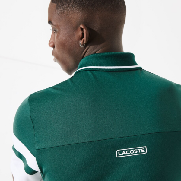 Áo Men’s Lacoste Sport Striped Polo Shirt 'Green' DH9681-UGA - Ảnh 3