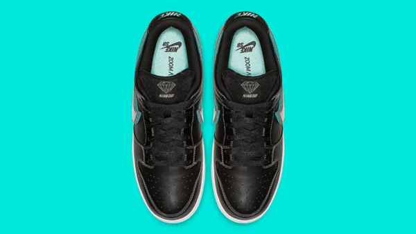 Giày Nike Diamond Supply Co. x Dunk Low Pro SB 'Black Diamond' BV1310-001 - Ảnh 7
