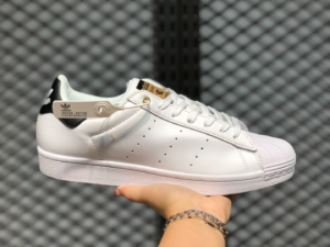 Giay Adidas Stan Smith 'White Gold Metallic' FX7577