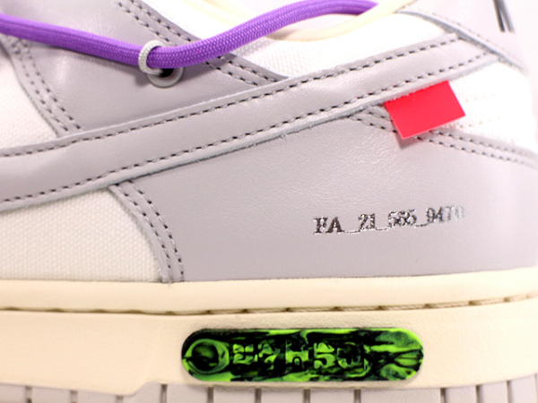 Giày Nike Off-White x Dunk Low 'Lot 47 Of 50' DM1602-125 - Ảnh 9