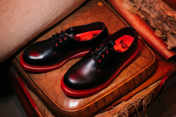 Giày Dr. Martens CLOT x 1461 'Black Red' 27153001 - Ảnh 7