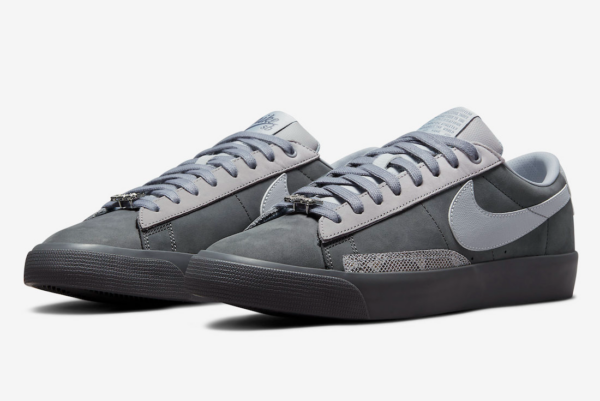 Giày Nike SB Blazer Low QS x FPAR 'Cool Grey' DN3754-001 - Ảnh 8