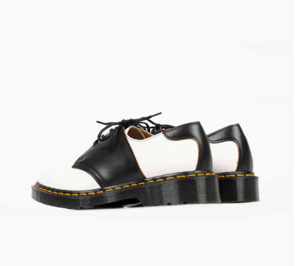 Giày Dr Martens 1461 Leather Saddle 'White Black' 26710101 - Ảnh 3