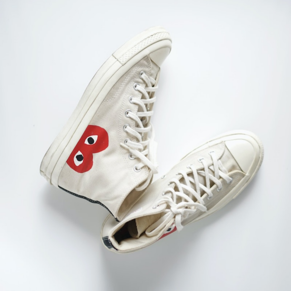 Giày Converse Comme Des Garçons x Chuck 70 Hi 'Play' 1CK709 - Ảnh 5