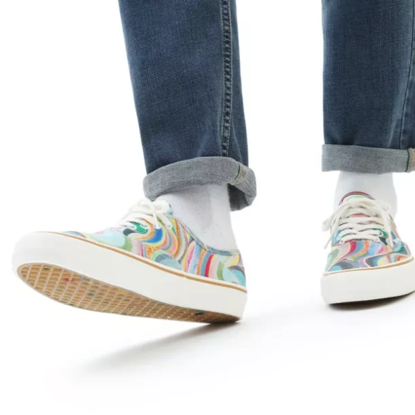 Giày Vans X Chris Johanson Authentic SF 'Swirl Antique White' VN0A3MU642D - Ảnh 5