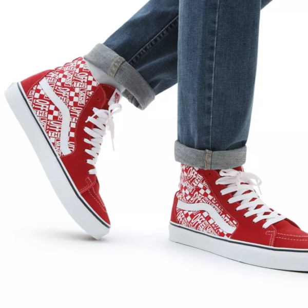 Giày Vans Off The Wall SK8-HI 'Chili Pepper Racing Red' VN0A32QG3VB - Ảnh 3