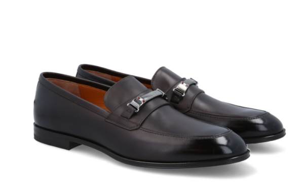 Giày Bally Weary 31 Leather Loafers 'Coffee' 6228337 - Ảnh 3