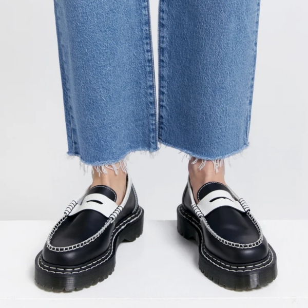 Giày Dr Martens Penton Bex Contrast Loafers 'Black White' 27334009 - Ảnh 3