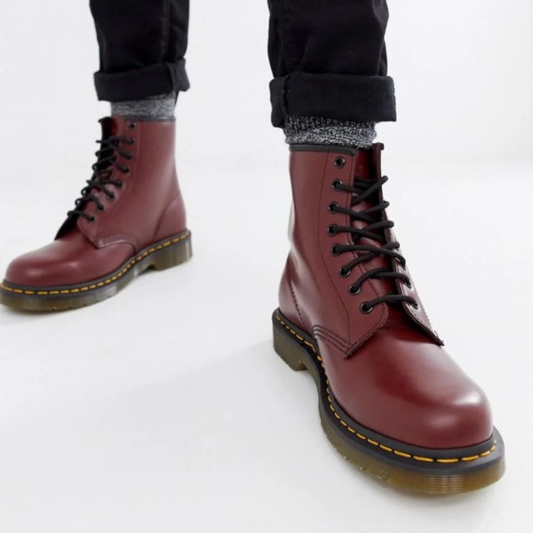 Giày Dr. Martens 1460 Cherry Red Smooth Leather Ankle Boots 11822600 - Ảnh 5