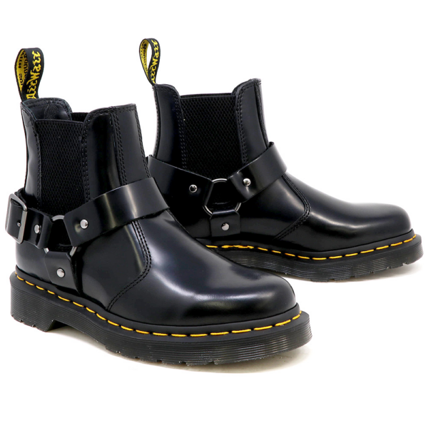 Giày Dr. Martens  Wincox Smooth Leather Buckle Boots Black 23866001 - Ảnh 7