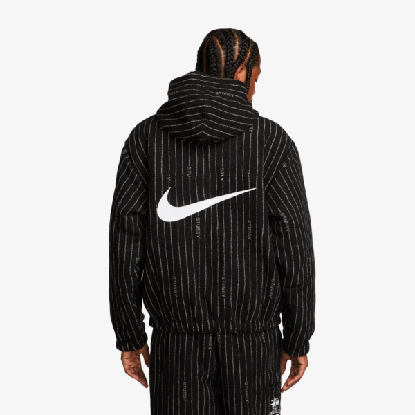 Ao Nike x Stussy Striped Wool Jacket 'Black' DR4023-010