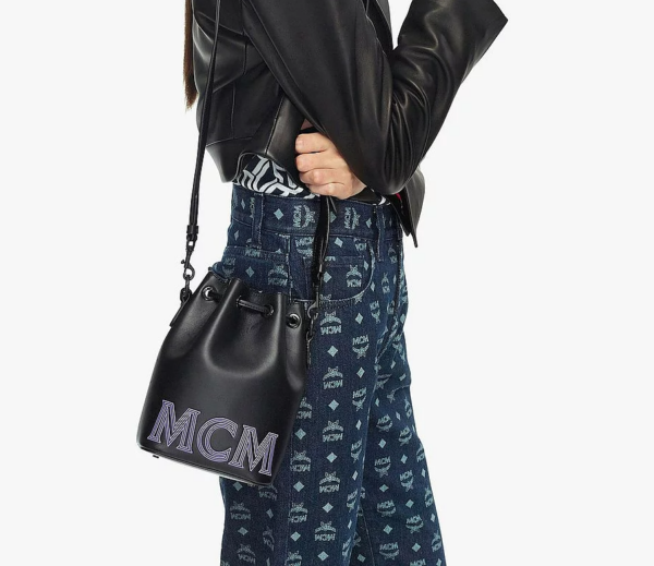 Túi MCM Drawstring Bag in Chain Leather MWDCSSX02BK001 - Ảnh 5