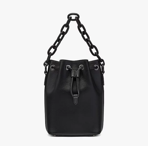Túi MCM Drawstring Bag in Chain Leather MWDCSSX02BK001 - Ảnh 2