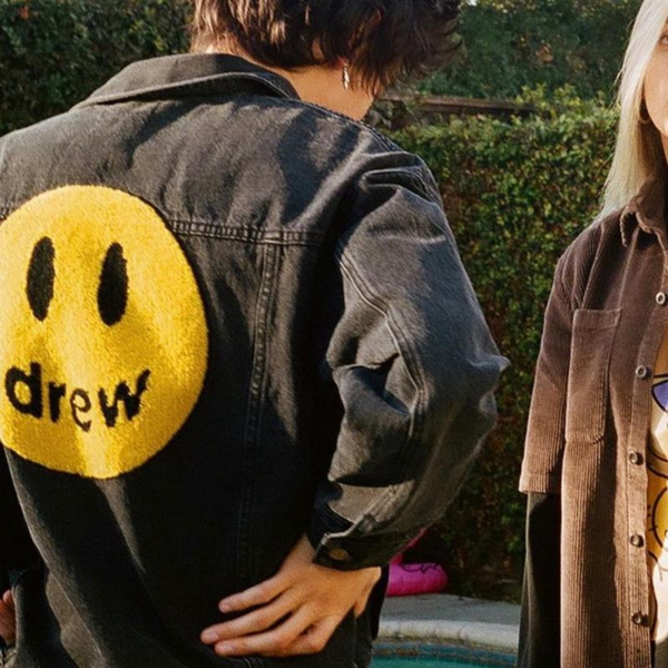 Áo Drew House Chenille Mascot Patch Trucker Jacket Black - Ảnh 5