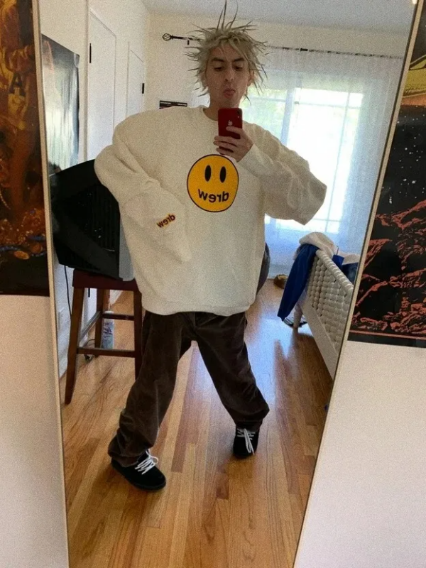 Áo Drew House Mascot Crew Neck Off White - Ảnh 4