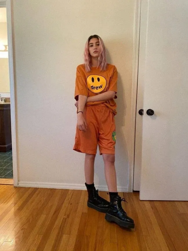 Áo Drew House Mascot SS Burnt Orange Tee - Ảnh 3