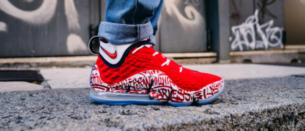 Giày Nike LeBron 17 'LeBron 4 Red Graffiti' CT6047-600 - Ảnh 6