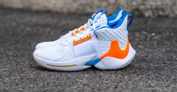 Giày Nike Jordan Why Not Zer0.2 GS 'OKC Home' AO6218-100 - Ảnh 3