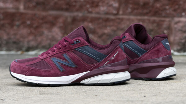Giày New Balance 990v5 Made in USA 'Burgundy' M990BU5 - Ảnh 6