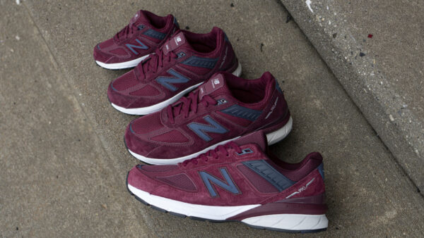 Giày New Balance 990v5 Made in USA 'Burgundy' M990BU5 - Ảnh 7