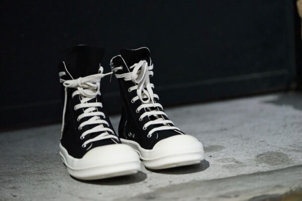 Giày Rick Owens DRKSHDW Canvas High Top Sneakers DU18F7800-CVP - Ảnh 3