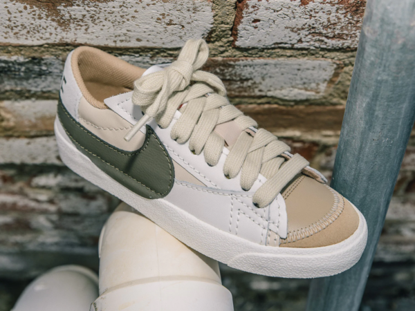 Giày Nike Blazer Low 77 Jumbo 'Sand Drift Medium Olive' DQ1470-105 - Ảnh 5