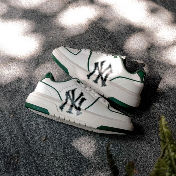 Giày MLB Chunky Liner New York Yankees White Green 3ASXCA12N-50GNS - Ảnh 6