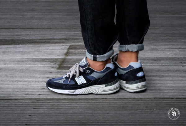 Giày New Balance 991 'Navy White' M991NV - Ảnh 5
