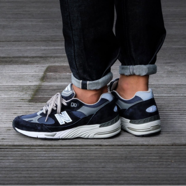 Giày New Balance Wmns 991 Made In England 'Navy' W991NV - Ảnh 2
