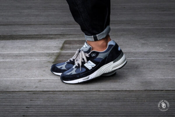 Giày New Balance 991 'Navy White' M991NV - Ảnh 4