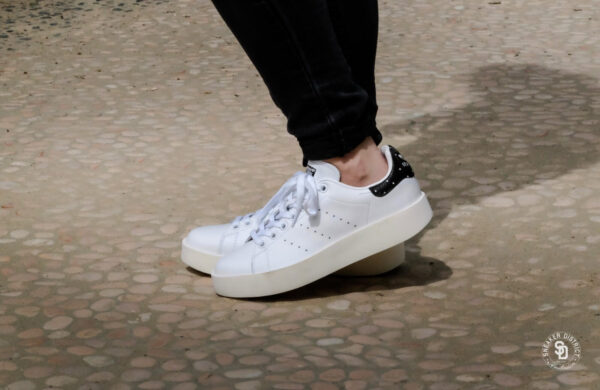Giày Adidas Stan Smith Bold Black 'Dot' BA7771 - Ảnh 2