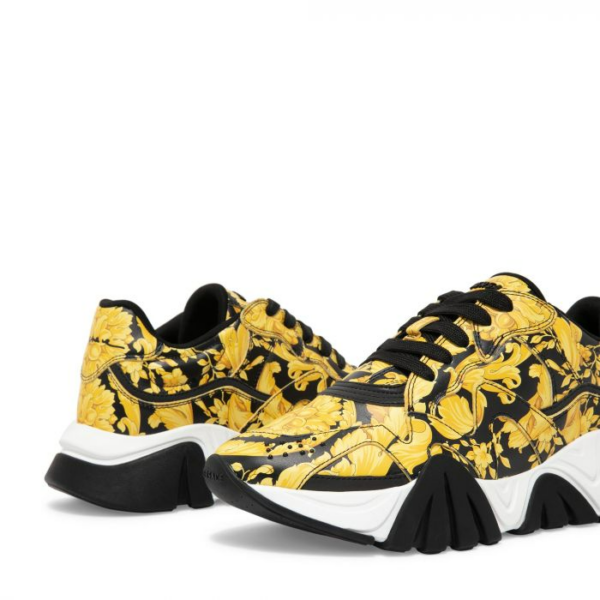 Giày Versace Chain Sneakers In Black And Yellow  DSU7703-DSVBAG-D4191 - Ảnh 2