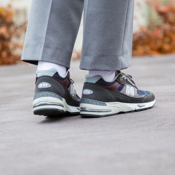 Giày New Balance 991 Made In England 'Grey Blue' M991SGN - Ảnh 3