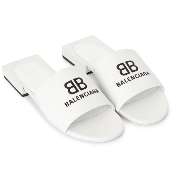 Dep Balenciaga Box Slippers Sandals 'White' 670441-WAWNA-9010