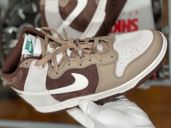 Giày Nike Dunk High 'Light Chocolate' DH5348-100‬ - Ảnh 8