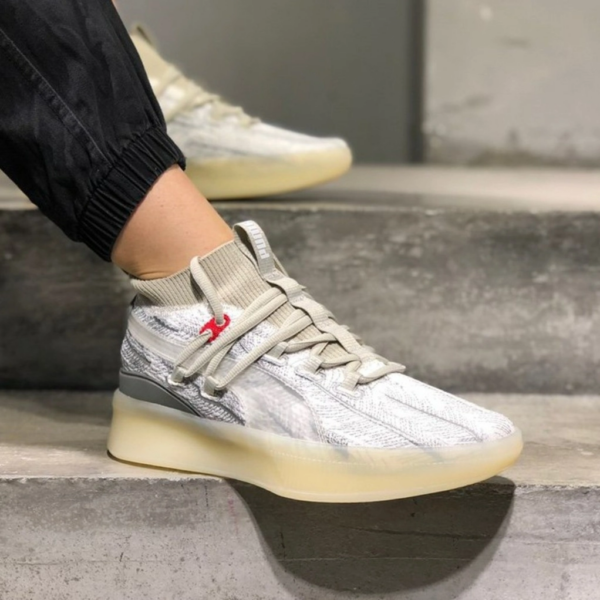 Giày Puma Clyde Court Peace On Earth 'White Gray' 191896-01 - Ảnh 3