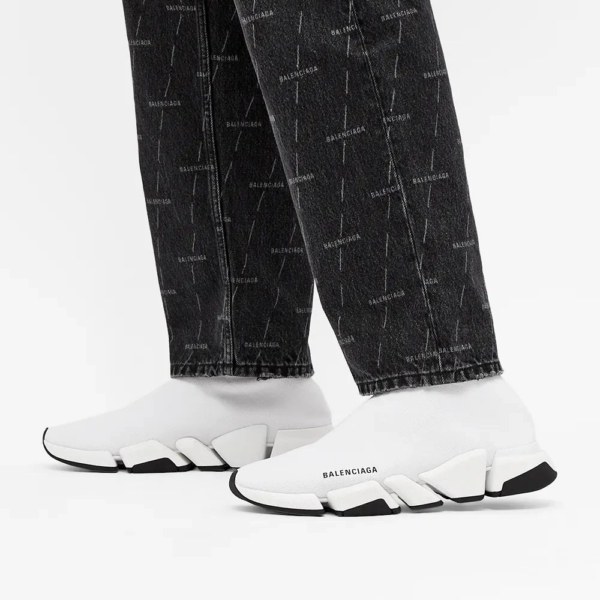 Giày Balenciaga Speed 2.0 White Black 617239-W2DB2-9014 - Ảnh 3