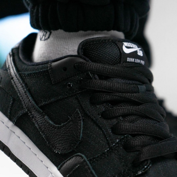 Giày Nike Wasted Youth x Dunk Low SB 'Black Denim' DD8386-001 - Ảnh 5