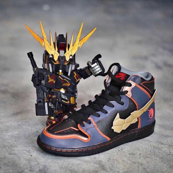 Giày Nike Gundam x Dunk High SB 'Project Unicorn Banshee Norn' DH7717-400 - Ảnh 2