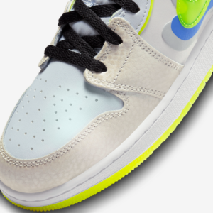 Giay Nike Air Jordan 1 Mid SE GS 'Warped Swoosh' DV1314-017